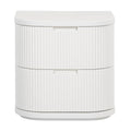Manna Bedside Table White