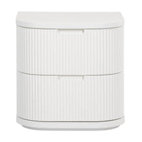 Manna Bedside Table White
