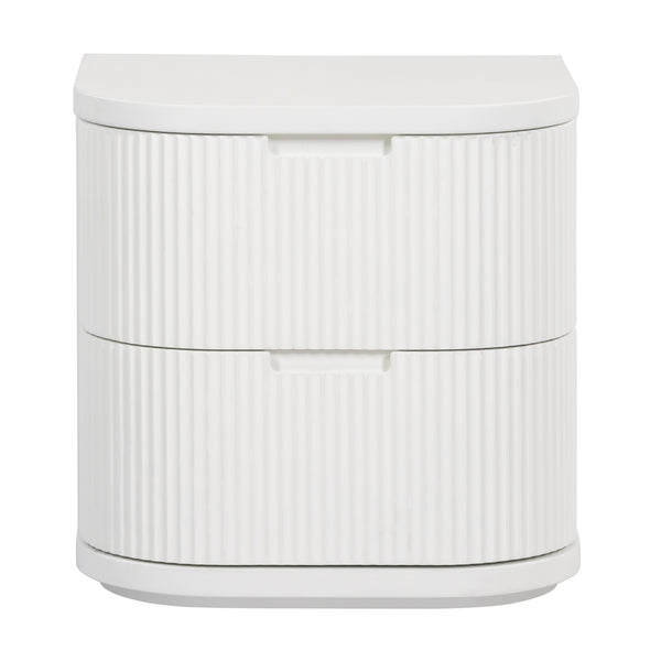 Manna Bedside Table White