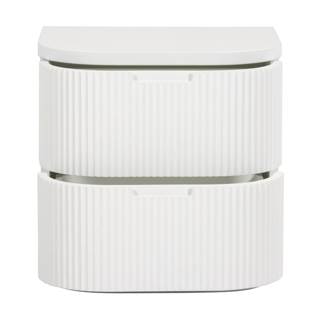 Manna Bedside Table White