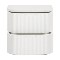 Manna Bedside Table White