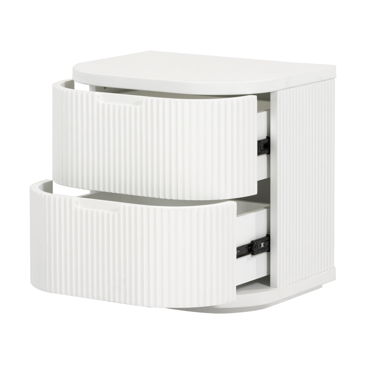 Manna Bedside Table White