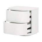 Manna Bedside Table White