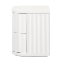 Manna Bedside Table White