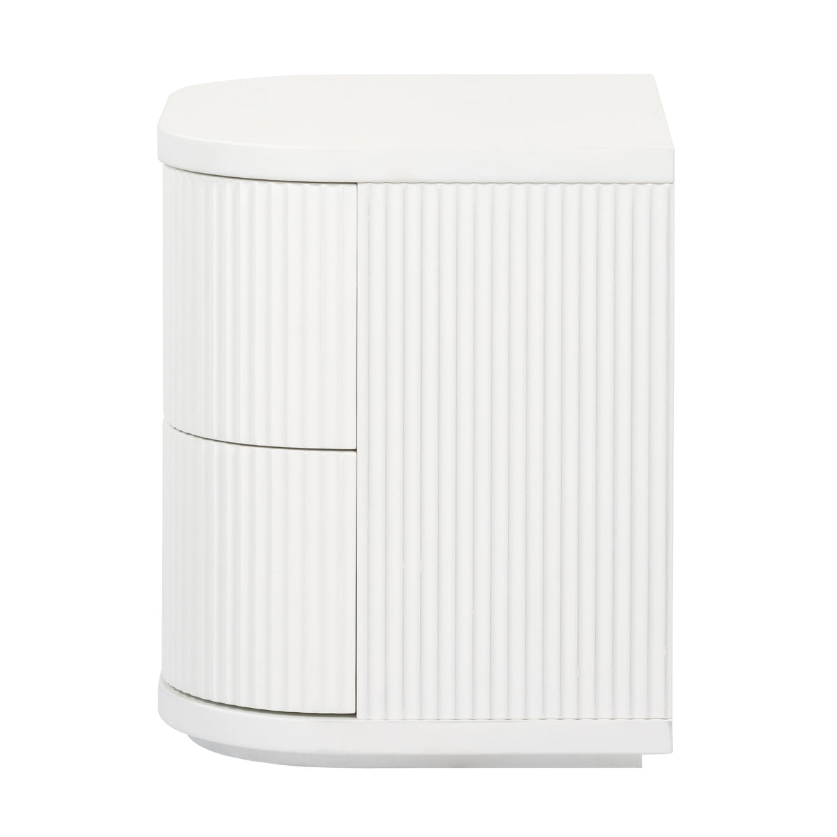 Manna Bedside Table White