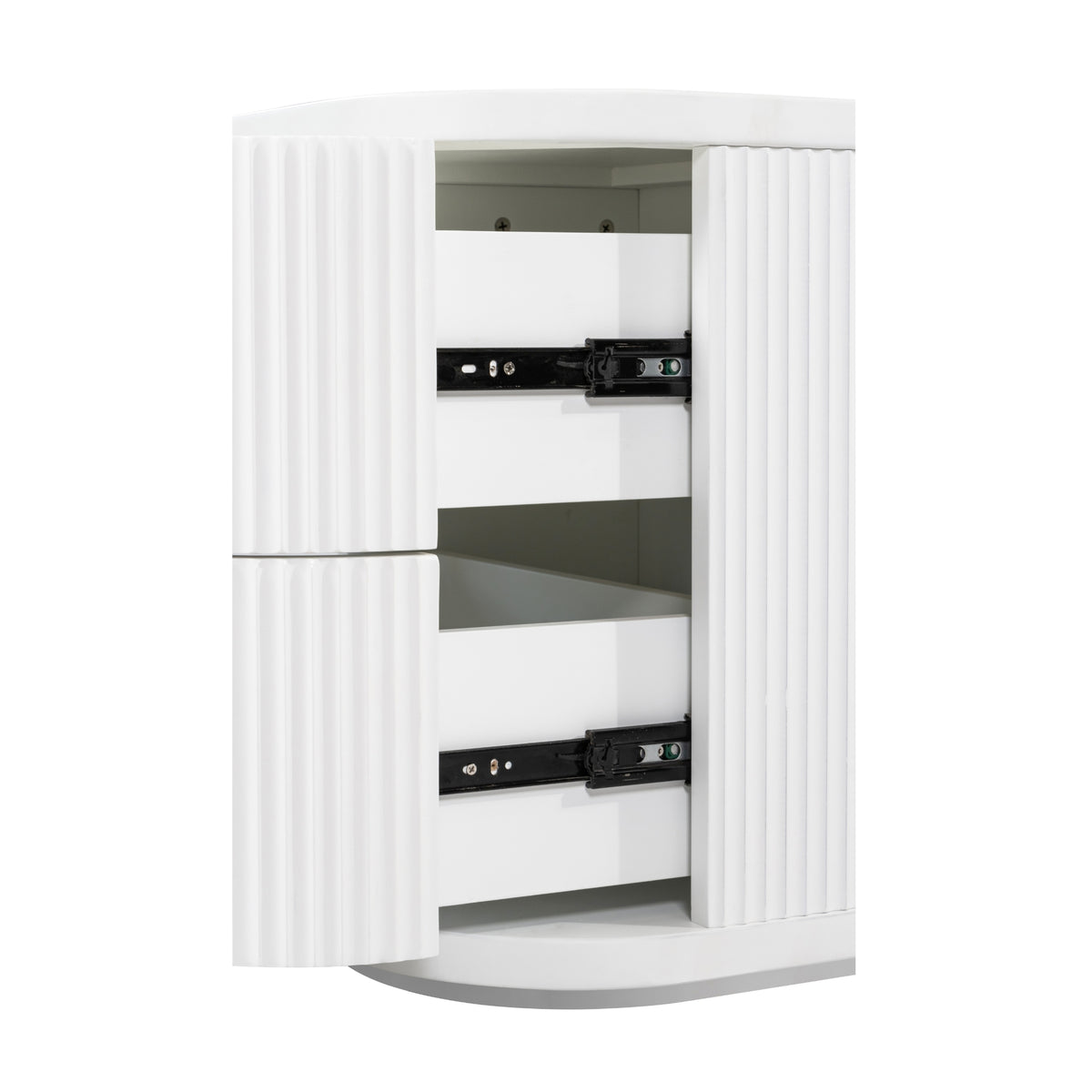 Manna Bedside Table White