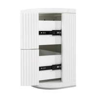 Manna Bedside Table White