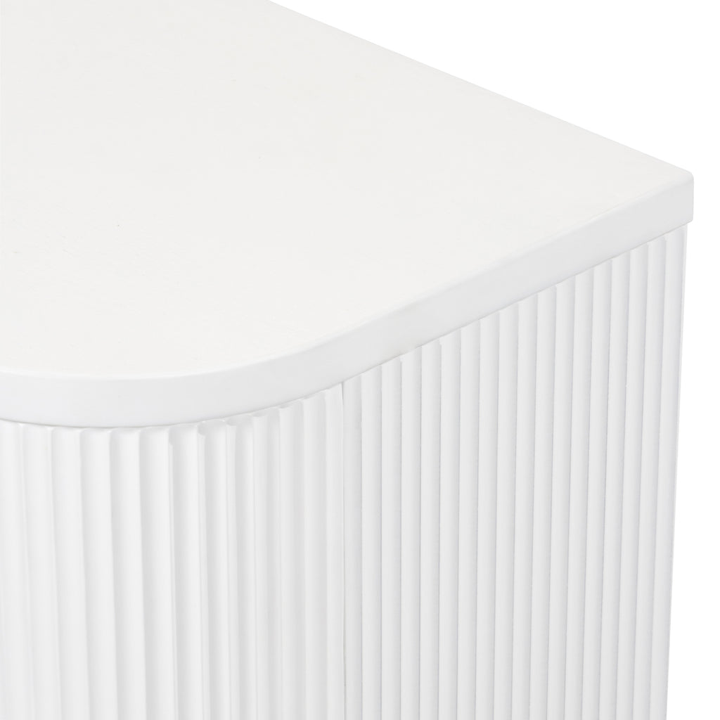 Manna Bedside Table White