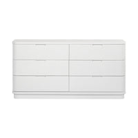 Manna Dresser Fluted Chest of Drawer White