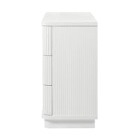 Manna Dresser Fluted Chest of Drawer White