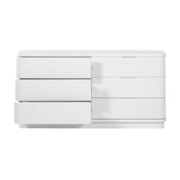 Manna Dresser Fluted Chest of Drawer White
