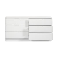 Manna Dresser Fluted Chest of Drawer White