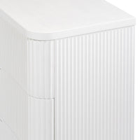 Manna Dresser Fluted Chest of Drawer White