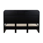 Manna King Bed Fluted Frame Black