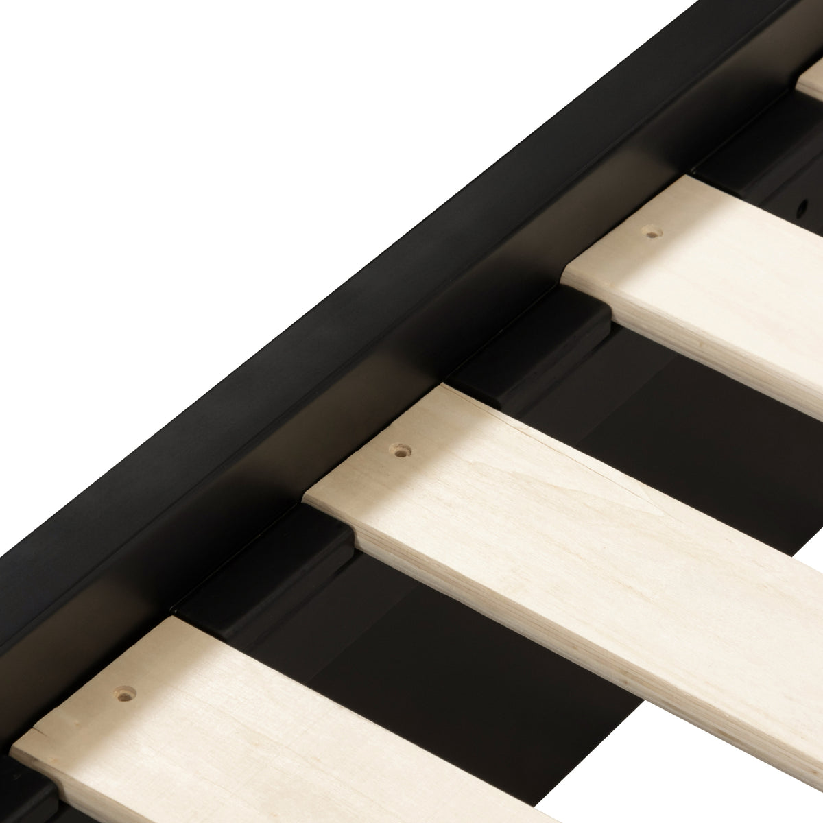 Manna King Bed Fluted Frame Black