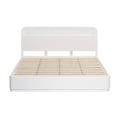 Manna King Bed Fluted Frame White
