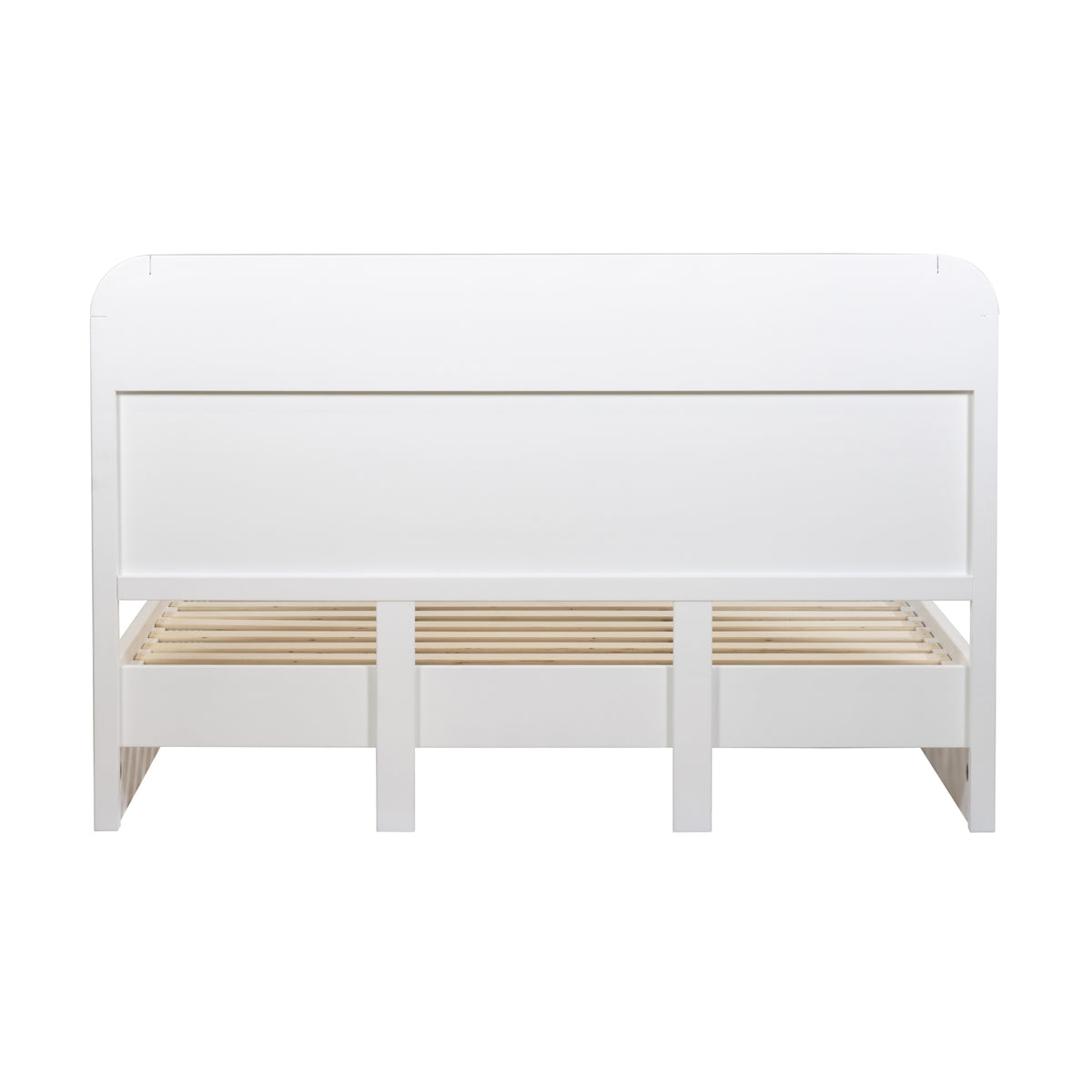 Manna King Bed Fluted Frame White