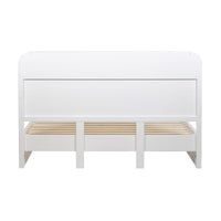Manna King Bed Fluted Frame White