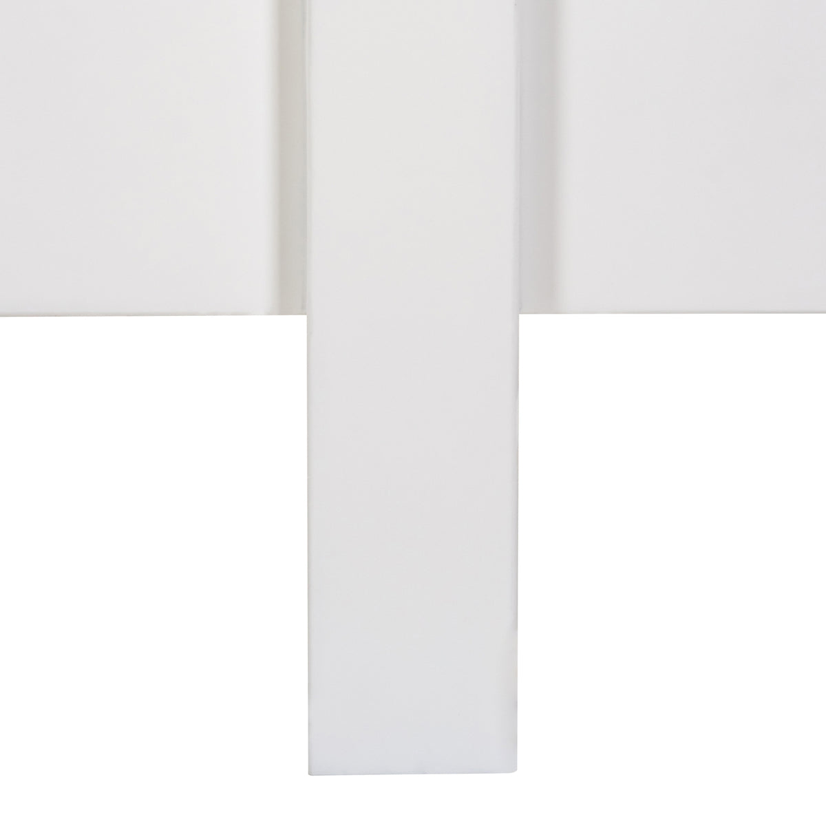 Manna King Bed Fluted Frame White