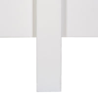 Manna King Bed Fluted Frame White