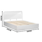 Manna Queen Bed Fluted Frame White