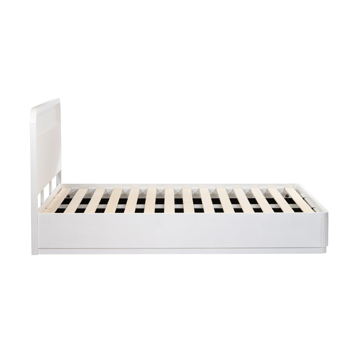 Manna Queen Bed Fluted Frame White