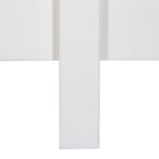 Manna Queen Bed Fluted Frame White