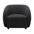 Marcel 1 + 3  Set Seater Armchair Boucle Fabric Sofa Charcoal