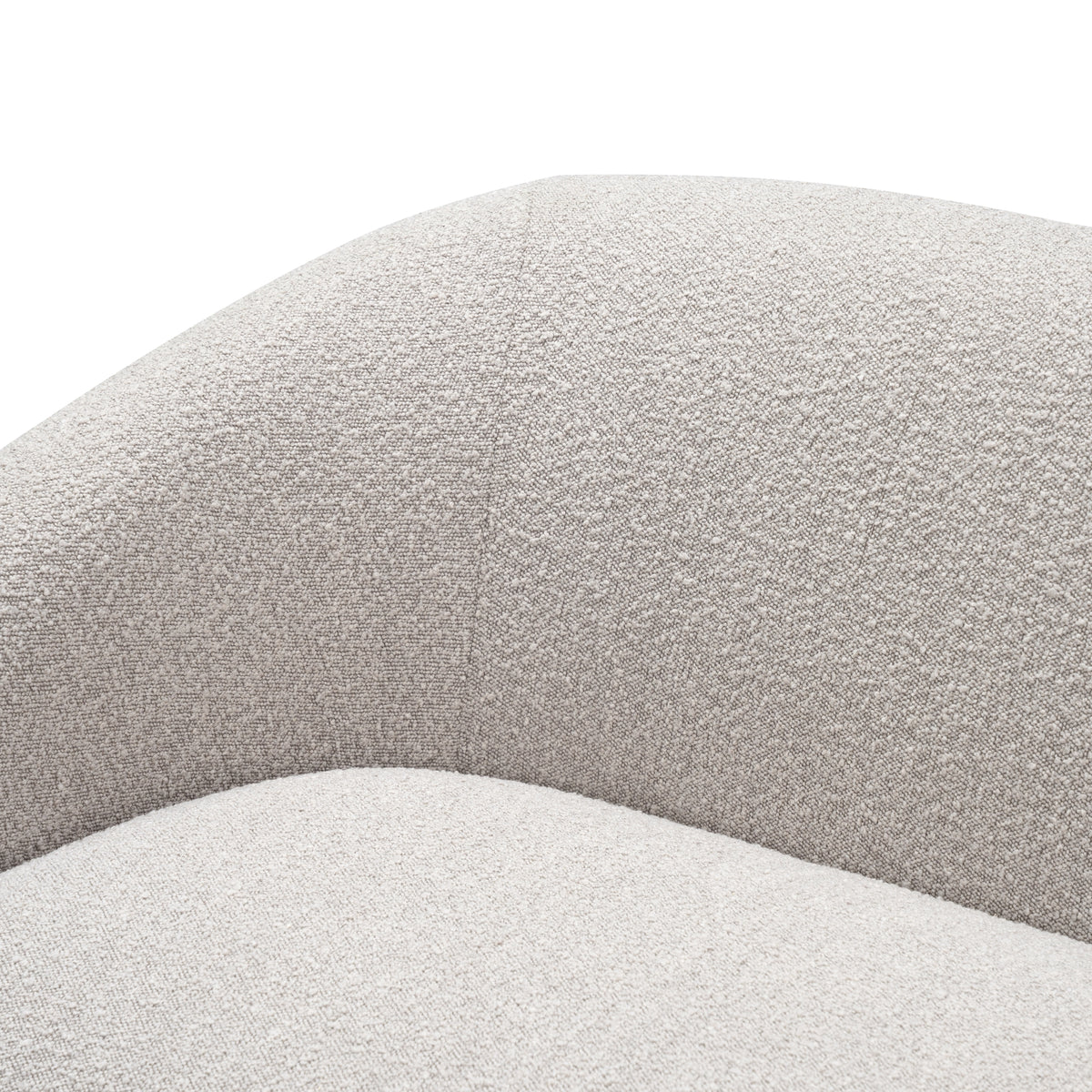 Marcel 1 + 3  Set Seater Armchair Boucle Fabric Sofa Quartz Beige