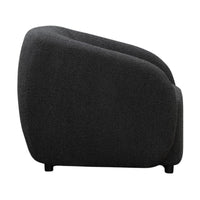 Marcel 1 Seater Armchair Boucle Fabric Sofa Charcoal
