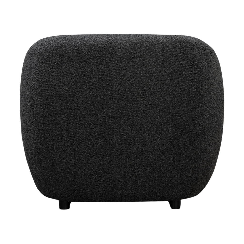 Marcel 1 Seater Armchair Boucle Fabric Sofa Charcoal