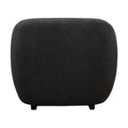 Marcel 1 Seater Armchair Boucle Fabric Sofa Charcoal