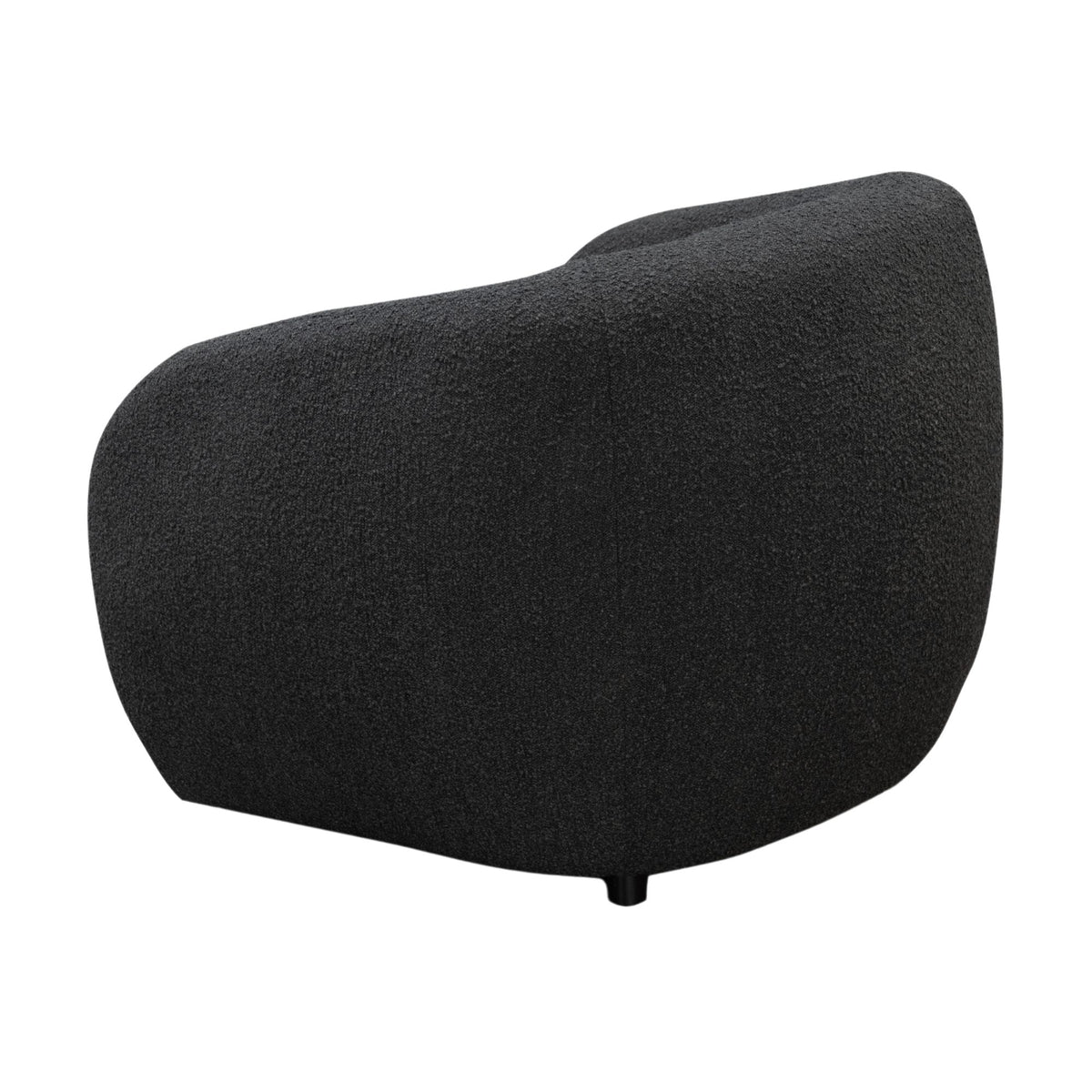 Marcel 1 Seater Armchair Boucle Fabric Sofa Charcoal