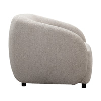 Marcel 1 Seater Armchair Boucle Fabric Sofa Quartz Beige
