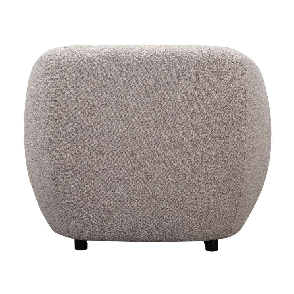 Marcel 1 Seater Armchair Boucle Fabric Sofa Quartz Beige