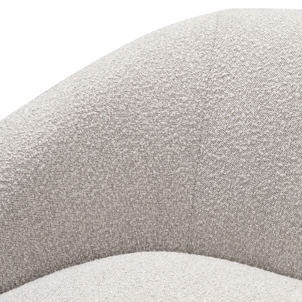 Marcel 1 Seater Armchair Boucle Fabric Sofa Quartz Beige