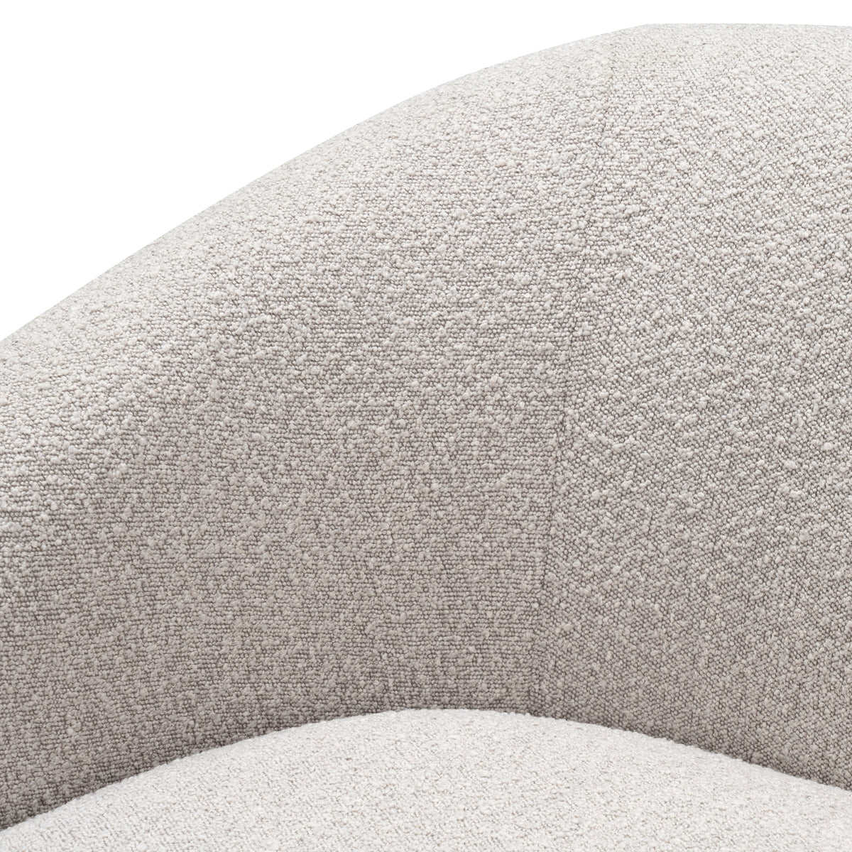 Marcel 1 Seater Armchair Boucle Fabric Sofa Quartz Beige