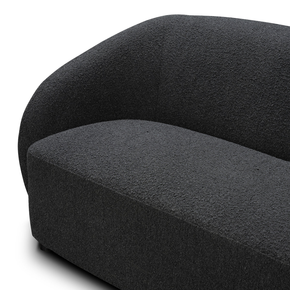 Marcel 3 Seater Boucle Fabric Sofa Charcoal
