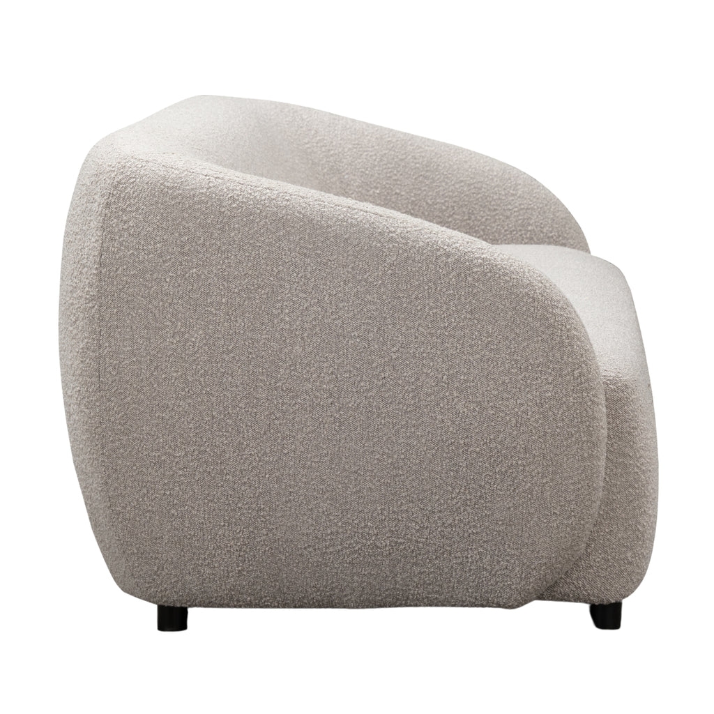 Marcel 3 Seater Boucle Fabric Sofa Quartz Beige