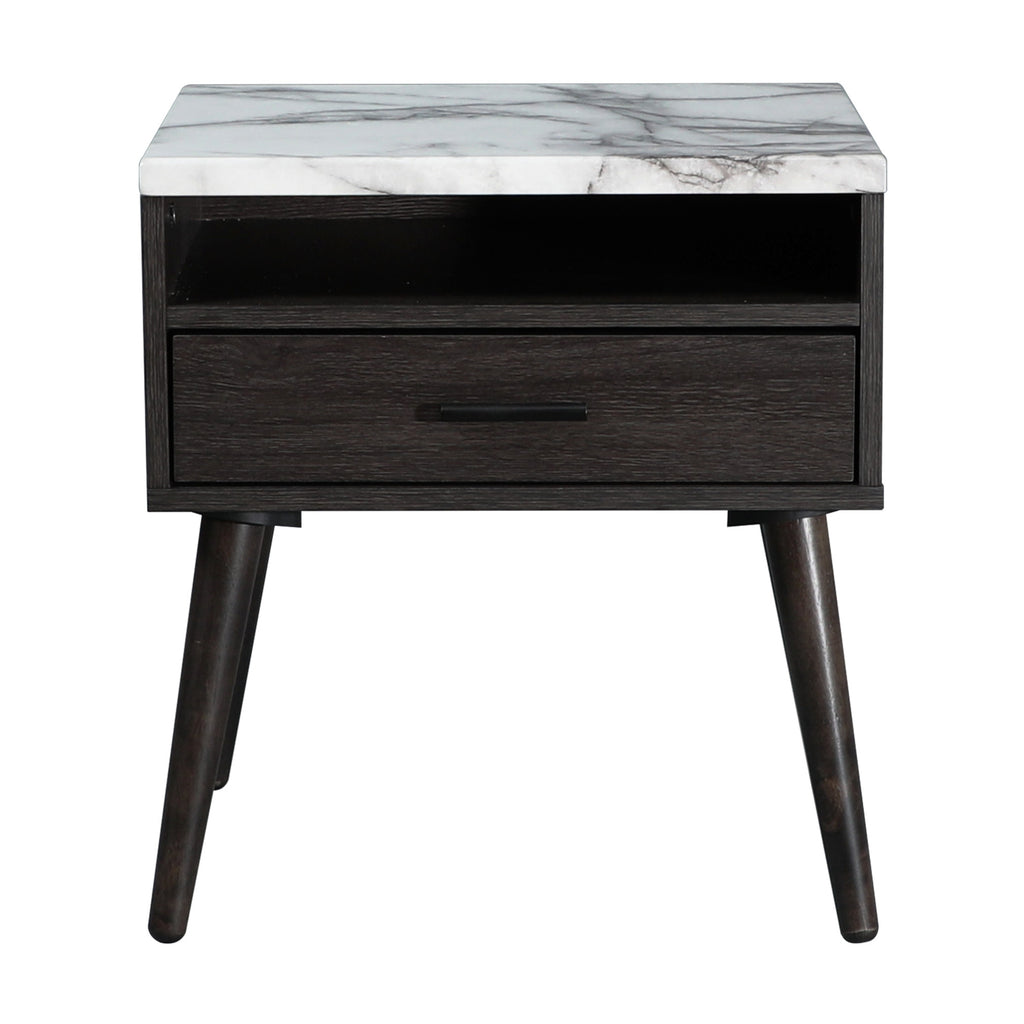 Marcello Bedside Table Nightstand Side End Bedroom Storage Cabinet Dark Brown