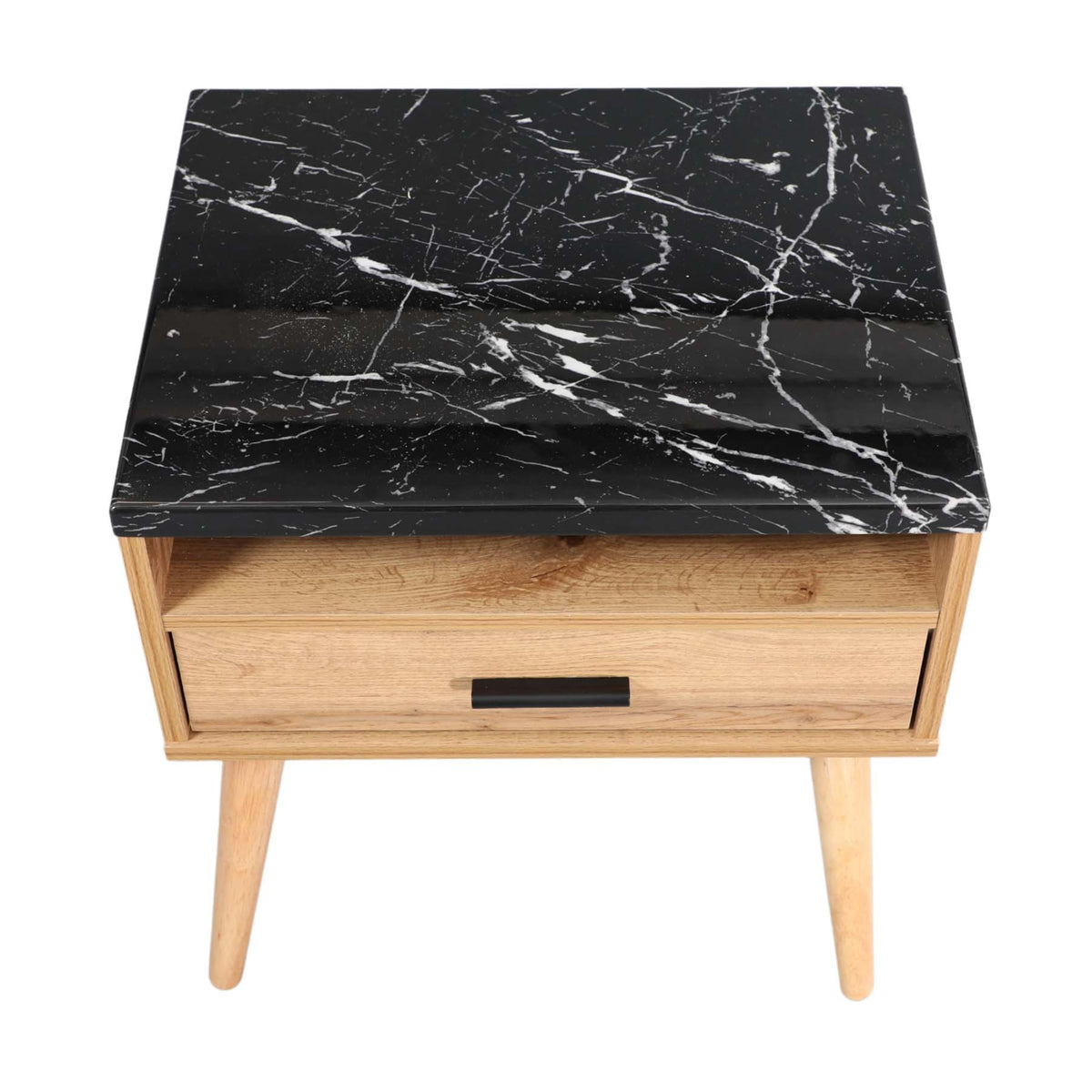 Marcello Bedside Table Nightstand Side End Bedroom Storage Cabinet Wotan Oak