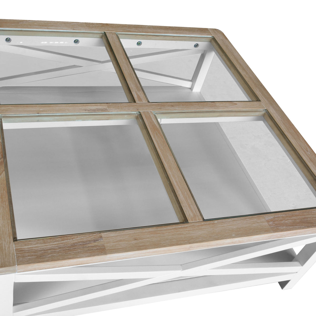 Marmalade Hampton 100cm Square Coffee Table White Oak