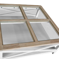 Marmalade Hampton 100cm Square Coffee Table White Oak