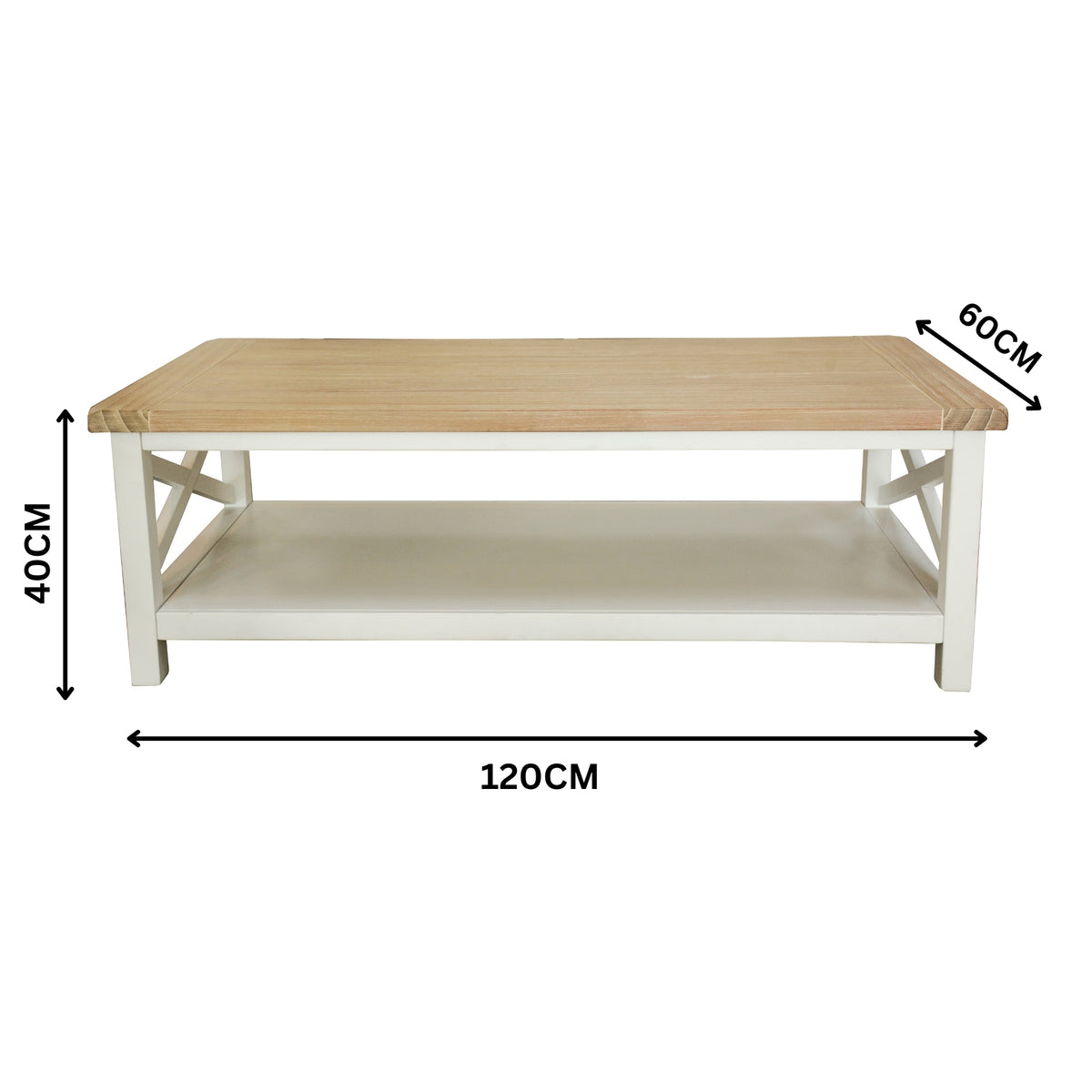 Marmalade Hampton 120cm Coffee Table White Oak