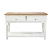 Marmalade Hampton 120cm Console Table White Oak