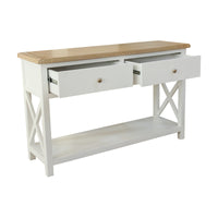 Marmalade Hampton 120cm Console Table White Oak