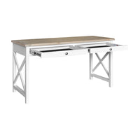 Marmalade Hampton 140cm Desk Table White Oak