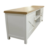 Marmalade Hampton 160cm ETU Entertainment TV Unit White Oak