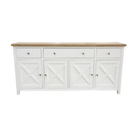 Marmalade Hampton 180cm Buffet Table White Oak