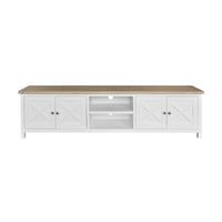 Marmalade Hampton 210cm ETU Entertainment TV Unit White Oak